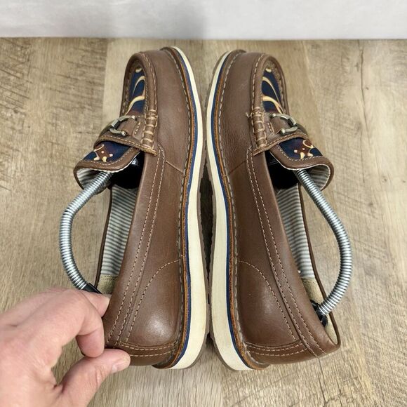 Ariat Ivy Cruisers Shoes Women’s 8 Brown Leather Metal Horse Bit Slip On Loafer - Picture 6 of 10